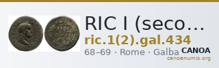 RIC I (second edition) Galba 434 — CANOA