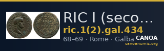 RIC I (second edition) Galba 434 — CANOA