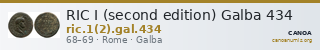 RIC I (second edition) Galba 434 — CANOA