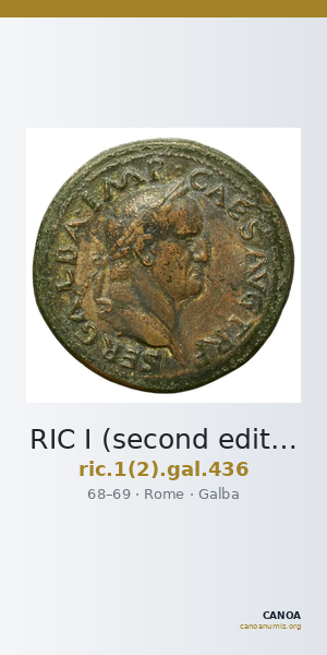 RIC I (second edition) Galba 436 — CANOA