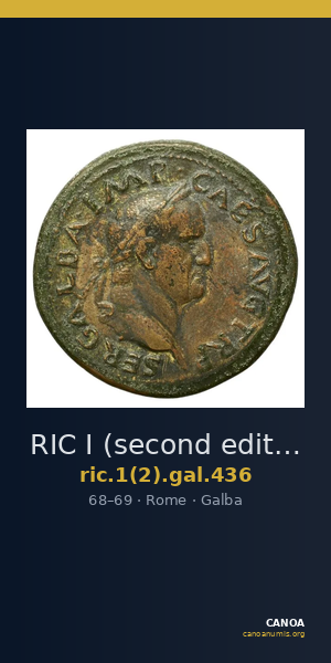 RIC I (second edition) Galba 436 — CANOA
