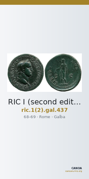 RIC I (second edition) Galba 437 — CANOA