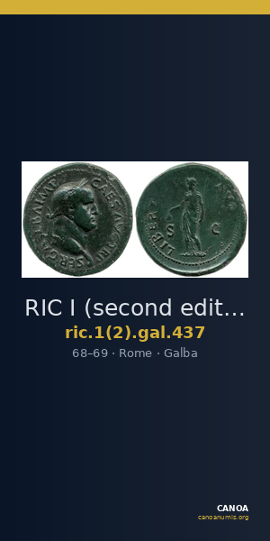 RIC I (second edition) Galba 437 — CANOA
