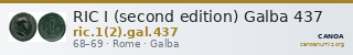 RIC I (second edition) Galba 437 — CANOA
