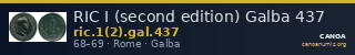 RIC I (second edition) Galba 437 — CANOA
