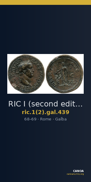RIC I (second edition) Galba 439 — CANOA