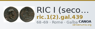 RIC I (second edition) Galba 439 — CANOA