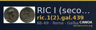 RIC I (second edition) Galba 439 — CANOA