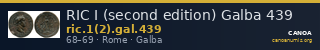 RIC I (second edition) Galba 439 — CANOA