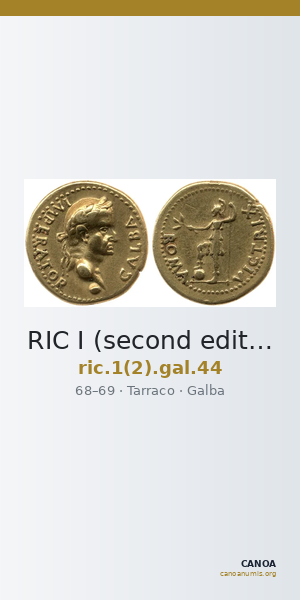 RIC I (second edition) Galba 44 — CANOA