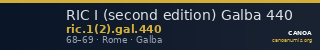 RIC I (second edition) Galba 440 — CANOA