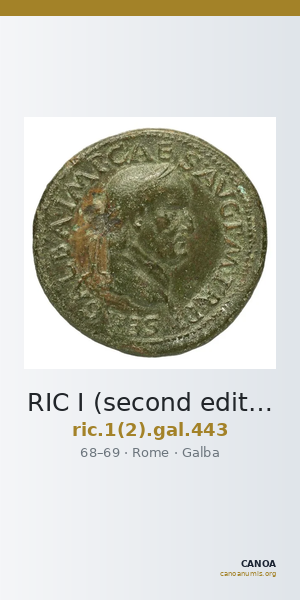 RIC I (second edition) Galba 443 — CANOA