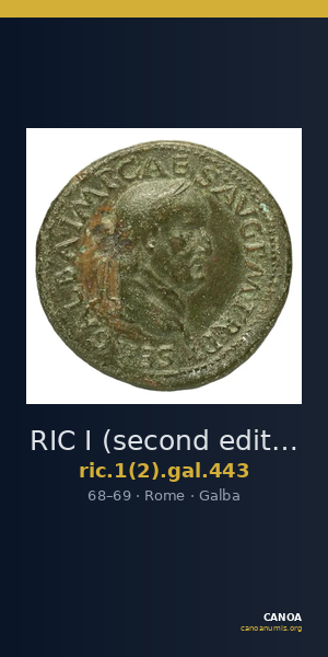 RIC I (second edition) Galba 443 — CANOA