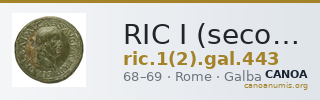 RIC I (second edition) Galba 443 — CANOA