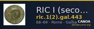 RIC I (second edition) Galba 443 — CANOA