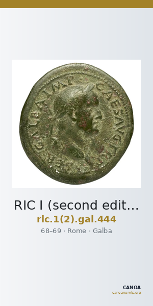 RIC I (second edition) Galba 444 — CANOA