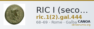 RIC I (second edition) Galba 444 — CANOA