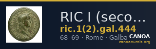 RIC I (second edition) Galba 444 — CANOA