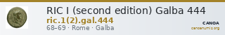 RIC I (second edition) Galba 444 — CANOA