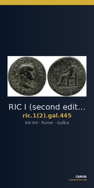 RIC I (second edition) Galba 445 — CANOA
