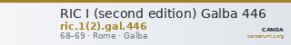 RIC I (second edition) Galba 446 — CANOA