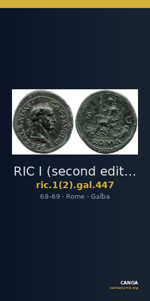 RIC I (second edition) Galba 447 — CANOA