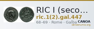 RIC I (second edition) Galba 447 — CANOA