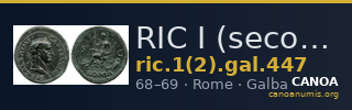 RIC I (second edition) Galba 447 — CANOA
