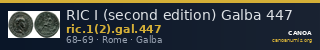 RIC I (second edition) Galba 447 — CANOA