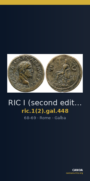 RIC I (second edition) Galba 448 — CANOA
