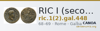 RIC I (second edition) Galba 448 — CANOA