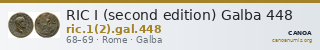 RIC I (second edition) Galba 448 — CANOA