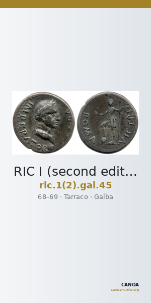 RIC I (second edition) Galba 45 — CANOA