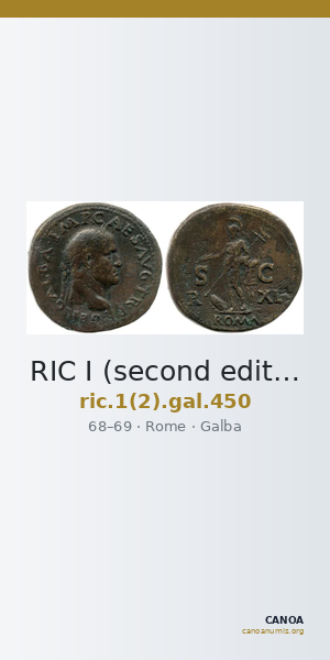 RIC I (second edition) Galba 450 — CANOA