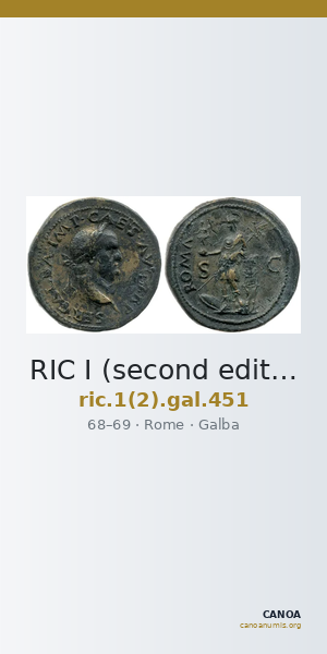 RIC I (second edition) Galba 451 — CANOA