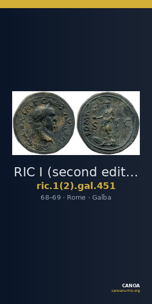 RIC I (second edition) Galba 451 — CANOA