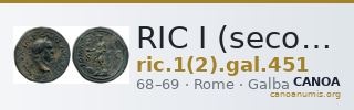 RIC I (second edition) Galba 451 — CANOA