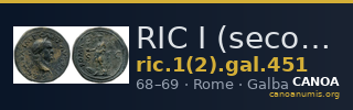 RIC I (second edition) Galba 451 — CANOA