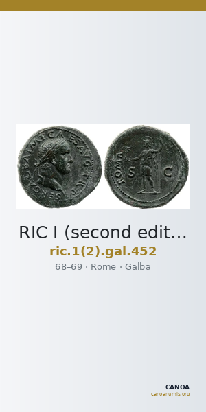 RIC I (second edition) Galba 452 — CANOA