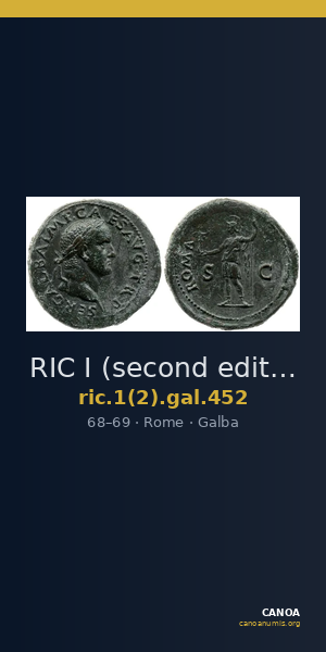 RIC I (second edition) Galba 452 — CANOA
