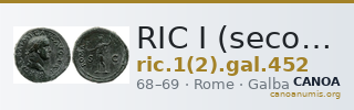 RIC I (second edition) Galba 452 — CANOA