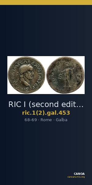 RIC I (second edition) Galba 453 — CANOA