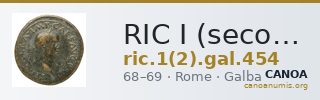 RIC I (second edition) Galba 454 — CANOA