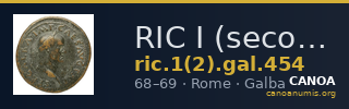 RIC I (second edition) Galba 454 — CANOA