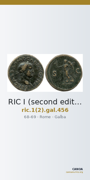 RIC I (second edition) Galba 456 — CANOA
