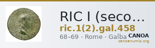 RIC I (second edition) Galba 458 — CANOA