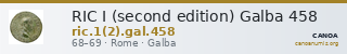 RIC I (second edition) Galba 458 — CANOA