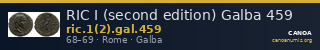 RIC I (second edition) Galba 459 — CANOA