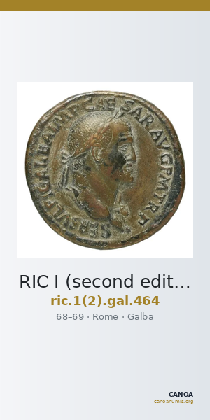 RIC I (second edition) Galba 464 — CANOA