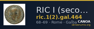 RIC I (second edition) Galba 464 — CANOA